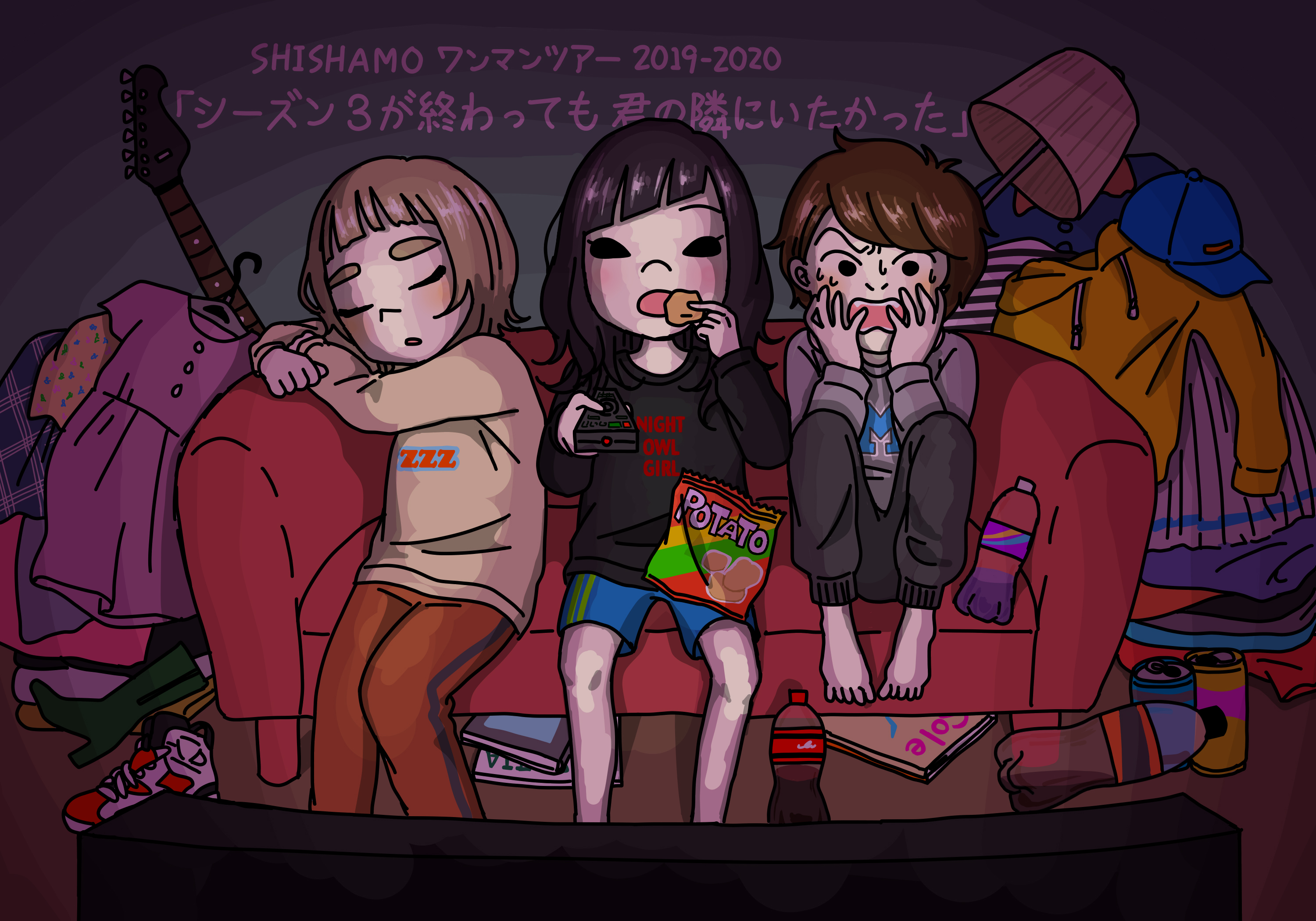 Shishamo ワンマンツアー19 タイトル決定 Gt Vo宮崎朝子デザインのツアーイラストも公開 Shishamo Official Website